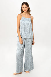 Pijama Palazzo Mercedes - Azul