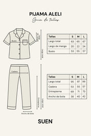 Pijama Set Gasa Aleli - Perla