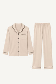Pijama Algodón Pima Alondra | Beige
