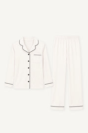 Pijama Algodón Pima Alondra | Blanco