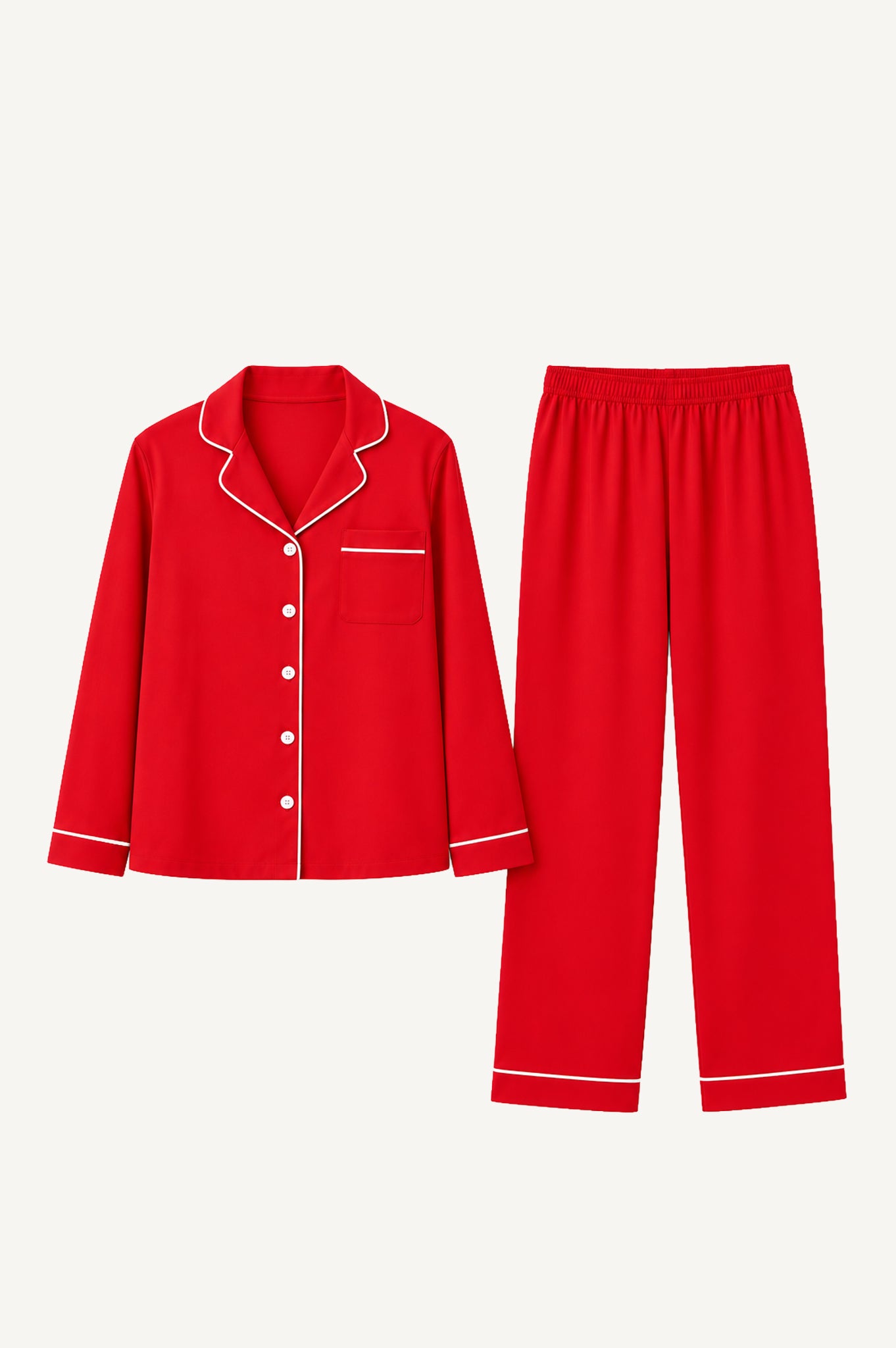 Pijama Algodón Pima Alondra | Rojo