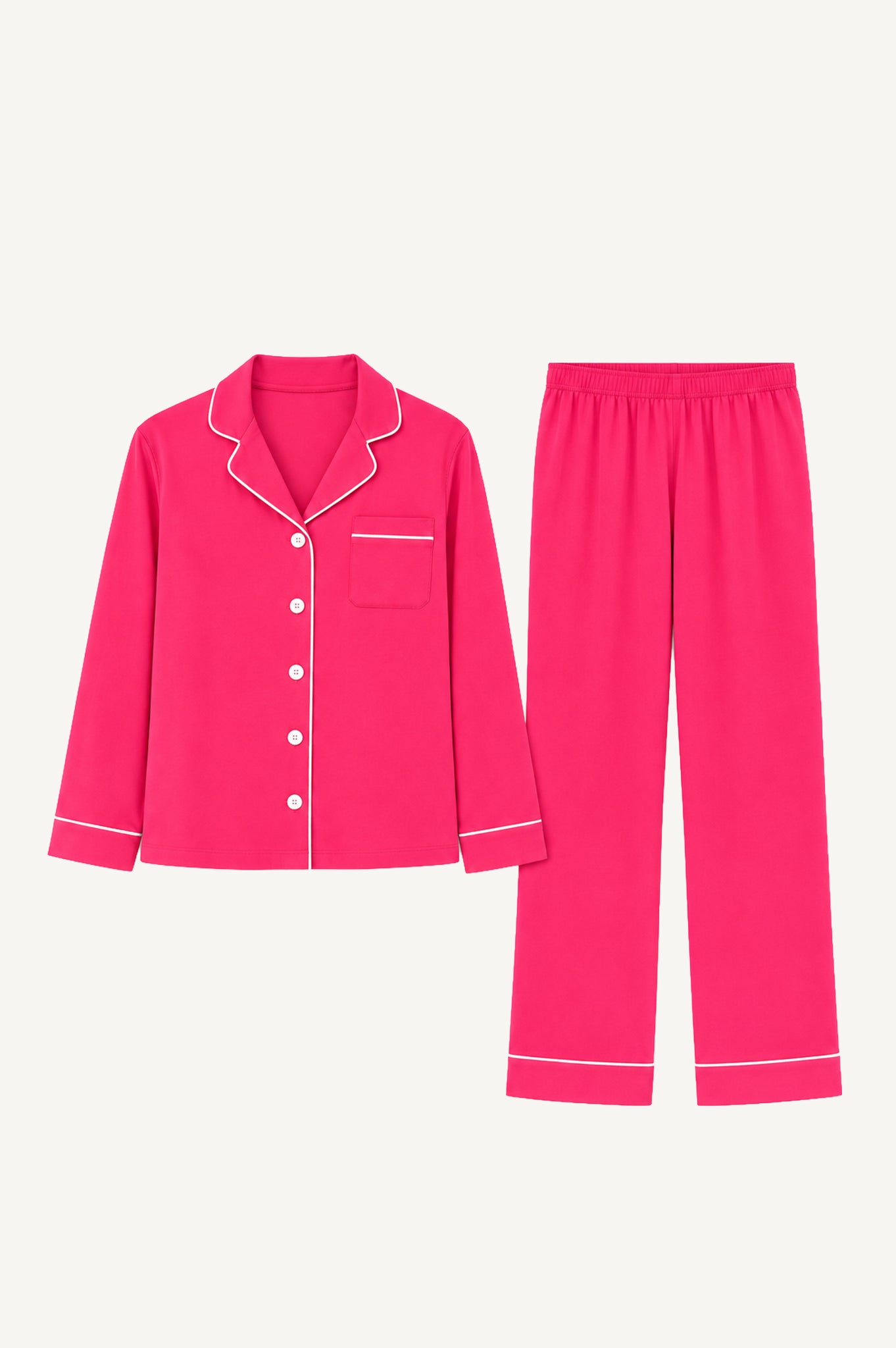 Pijama Algodón Pima Alondra | Fucsia