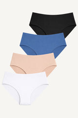 Pack x4 - Bikini Cintura Alta Rose - Multicolor