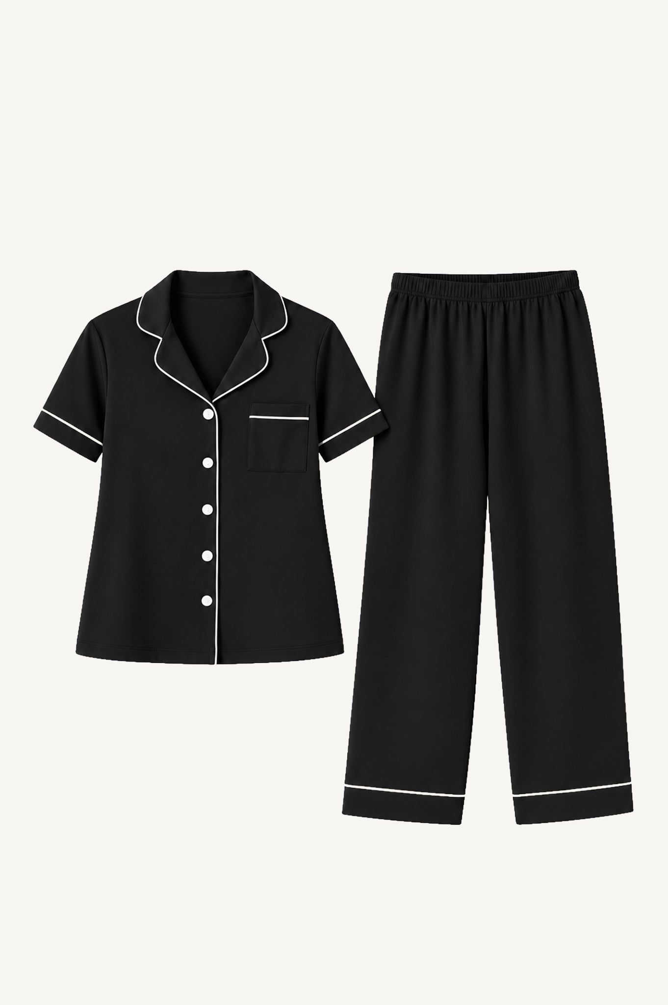 Pijama Algodón Pima Ana | Negro