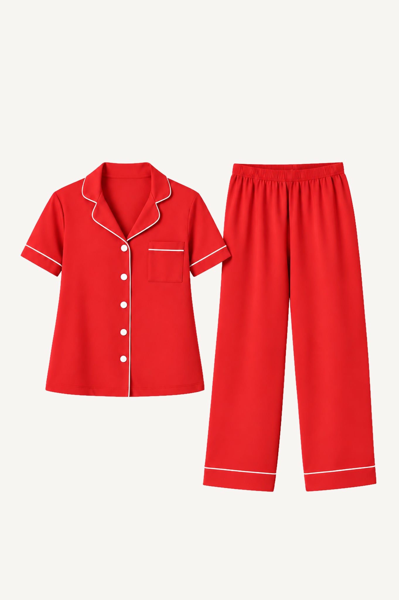 Pijama Algodón Pima Ana | Rojo