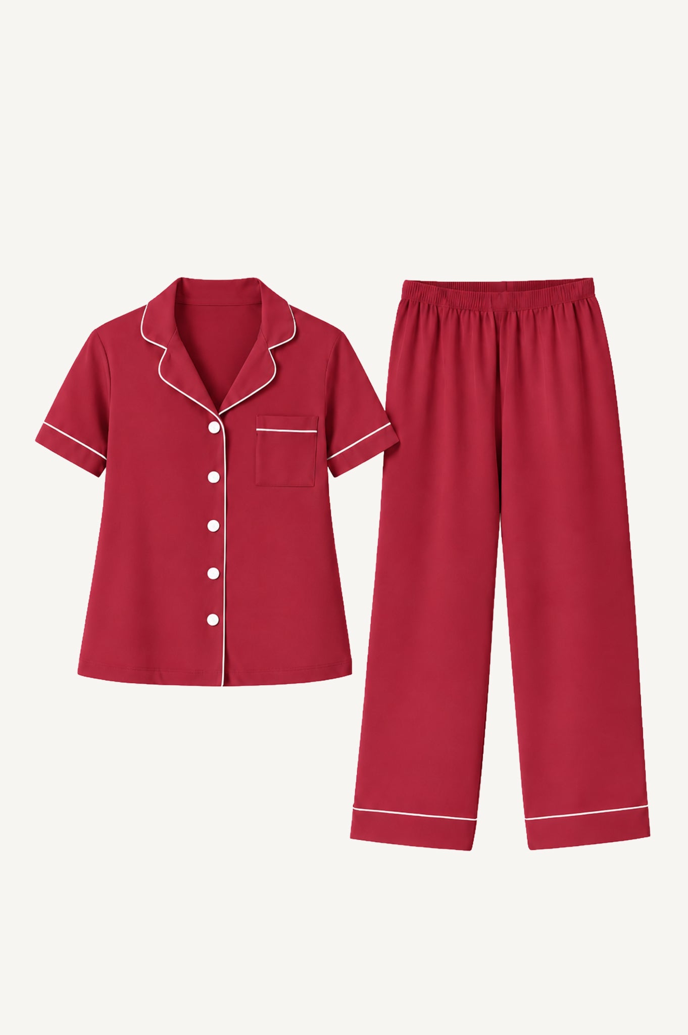 Pijama Algodón Pima Ana | Vino