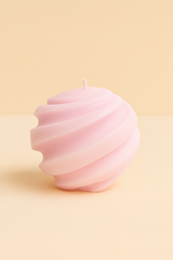 Candle  Round - Rosa