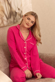 Pijama Algodón Pima Alondra | Fucsia