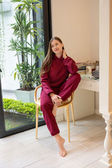 Pijama Micropolar Daniela | Guinda