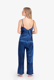 Pijama Set Satin - Sofia - Azul