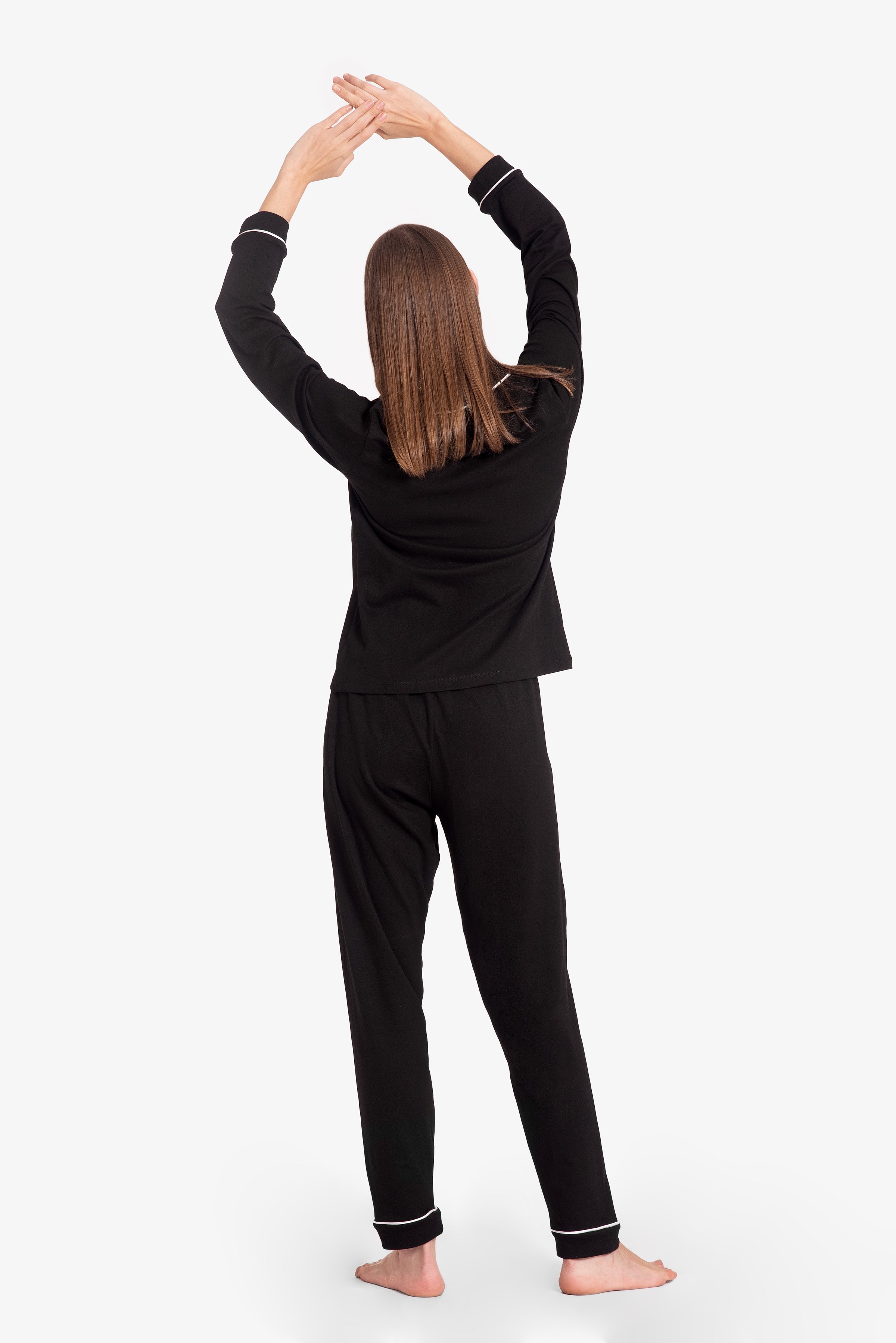 Pijama Algodón Pima Alondra | Negro