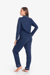 Pijama Algodón Pima Alondra | Azul