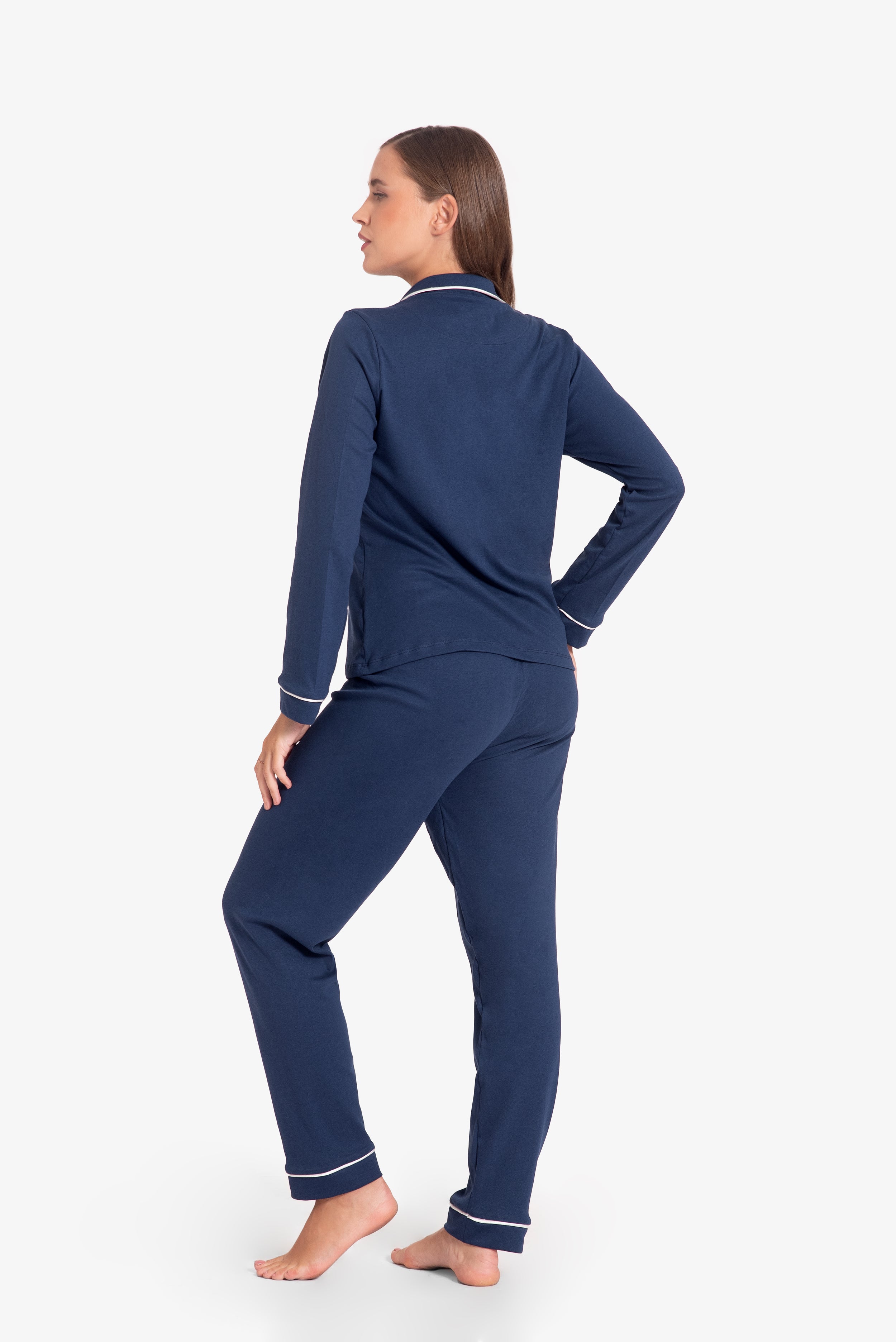 Pijama Algodón Pima Alondra | Azul