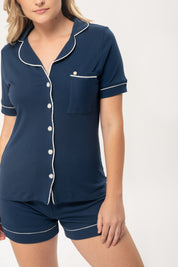 Pijama Algodón Pima Elena | Azul