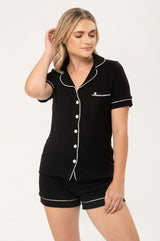 Pijama Algodón Pima Elena | Negro