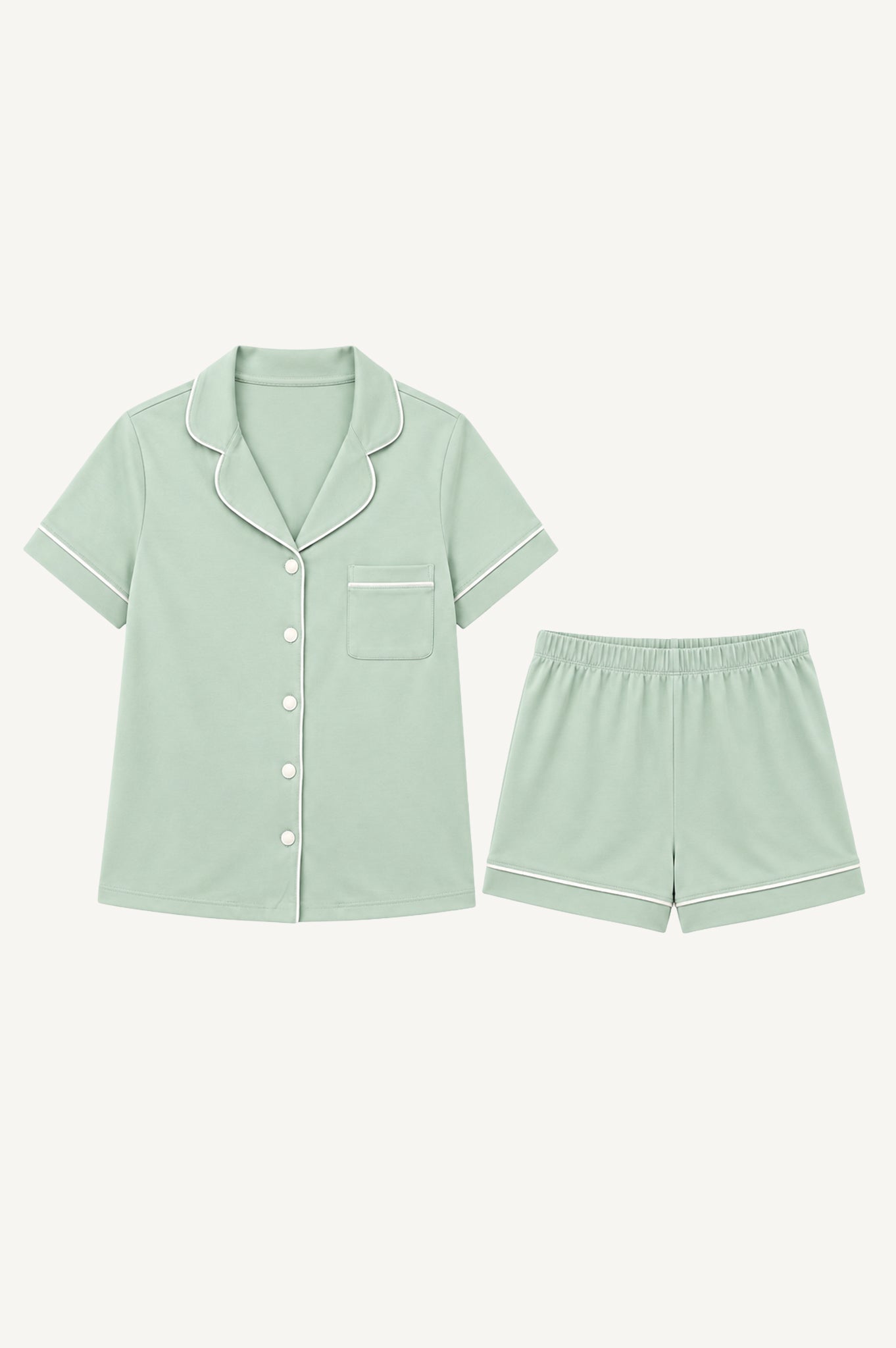 Pijama Algodón Pima Elena | Verde Pastel