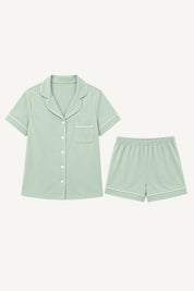 Pijama Algodón Pima Elena | Verde Pastel