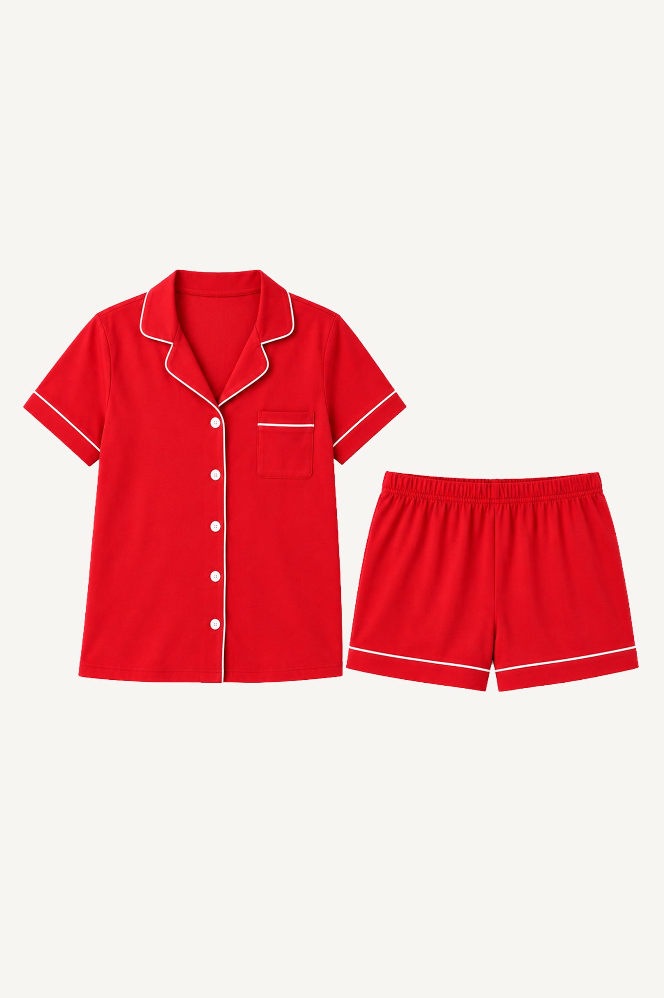 Pijama Algodón Pima Elena | Rojo