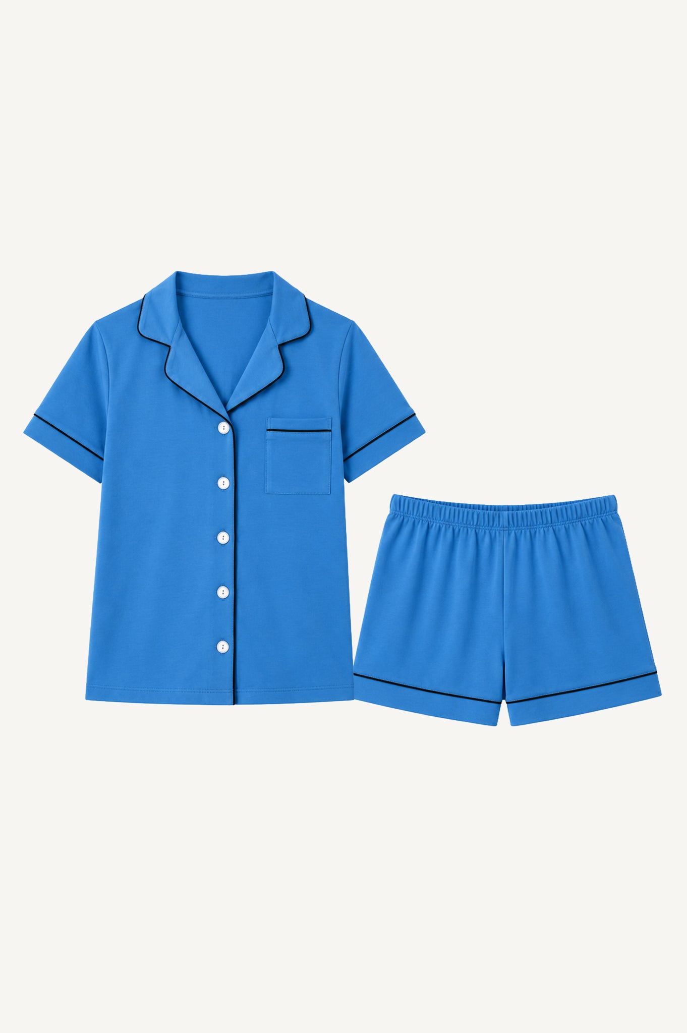 Pijama Algodón Pima Elena | Celeste