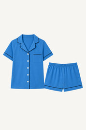 Pijama Algodón Pima Elena | Celeste