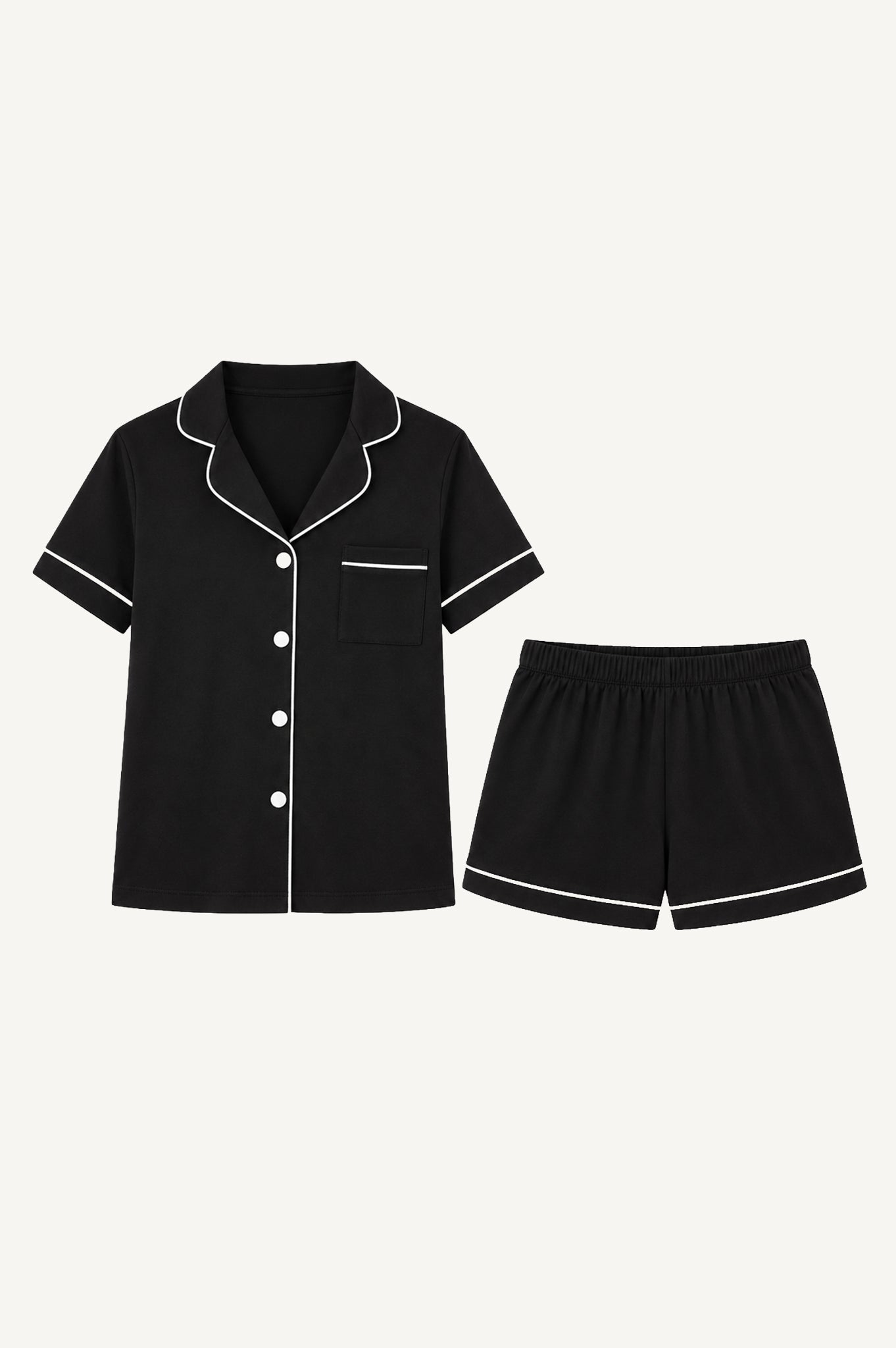 Pijama Algodón Pima Elena | Negro