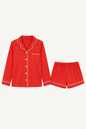 Pijama Algodón Pima Isabella | Rojo