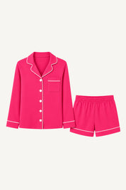 Pijama Algodón Pima Isabella | Fucsia