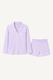 Pijama Algodón Pima Isabella | Lila