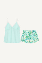 Pijama Algodón Pima Jade | Verde agua
