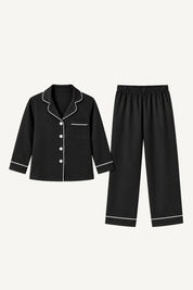 Pijama Kids Algodón Pima Pantalon | Negro
