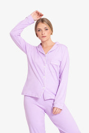 Pijama Set Pima Cotton - Alondra - Morado