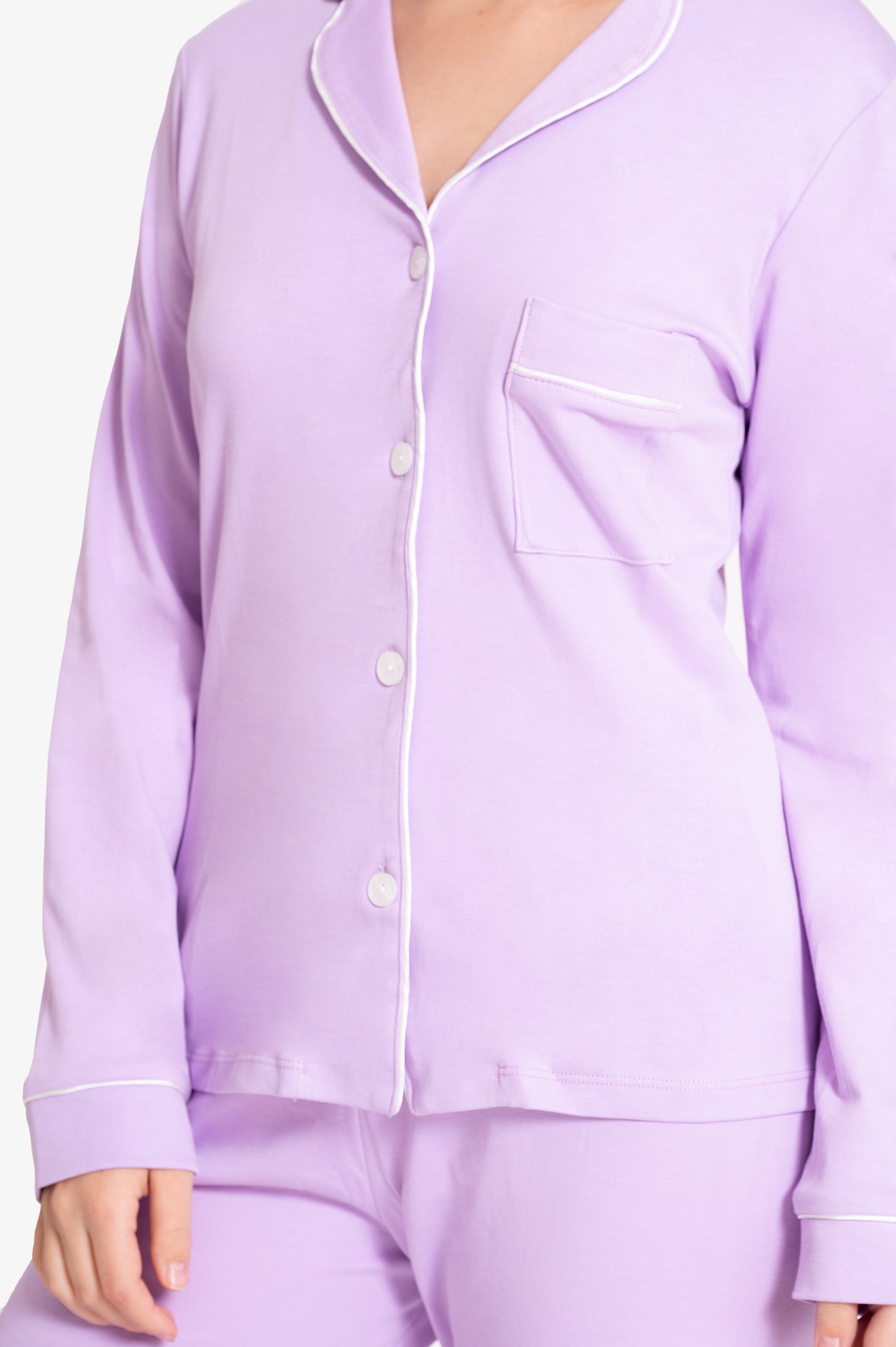 Pijama Set Pima Cotton - Alondra - Morado