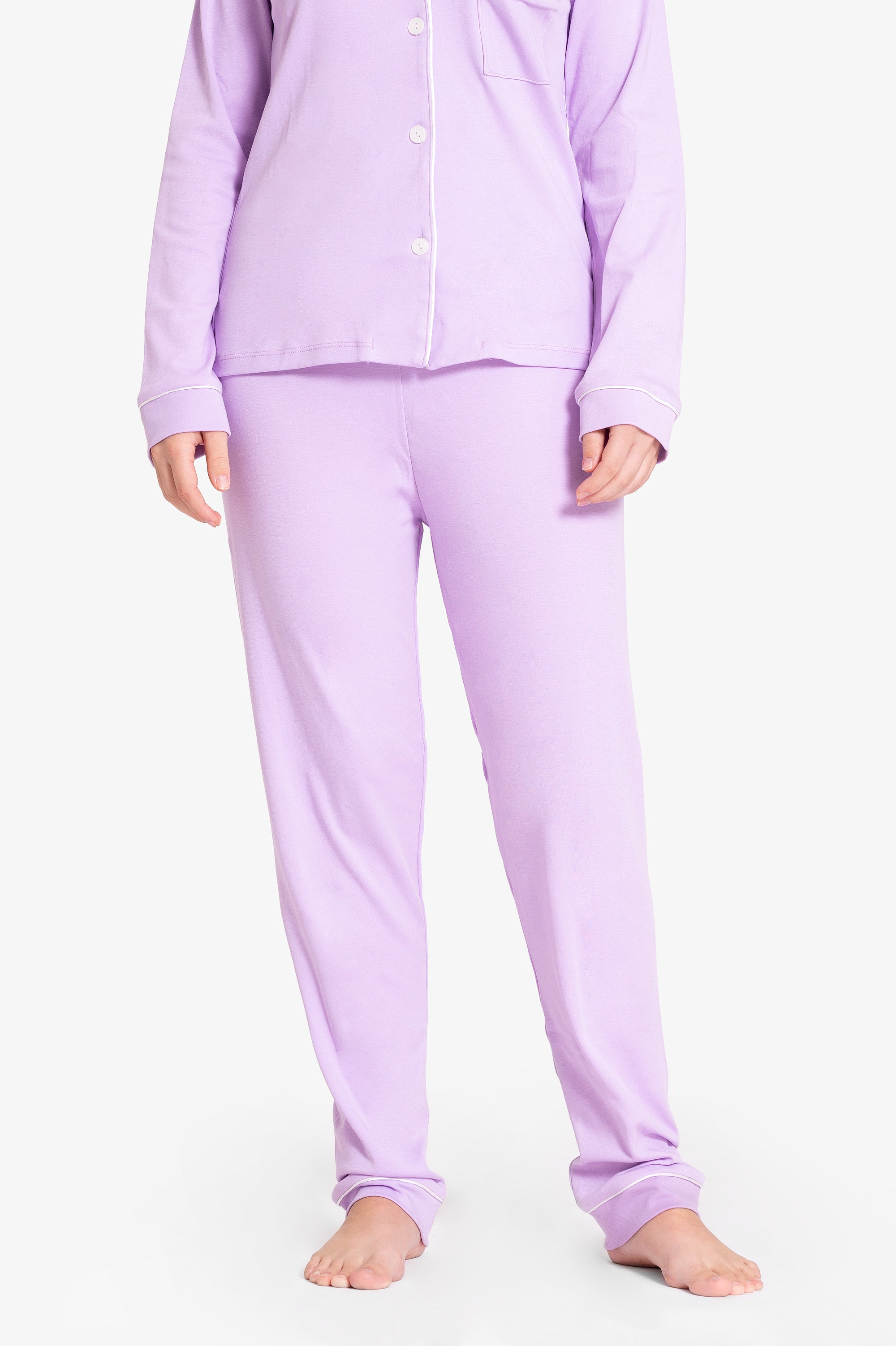 Pijama Set Pima Cotton - Alondra - Morado