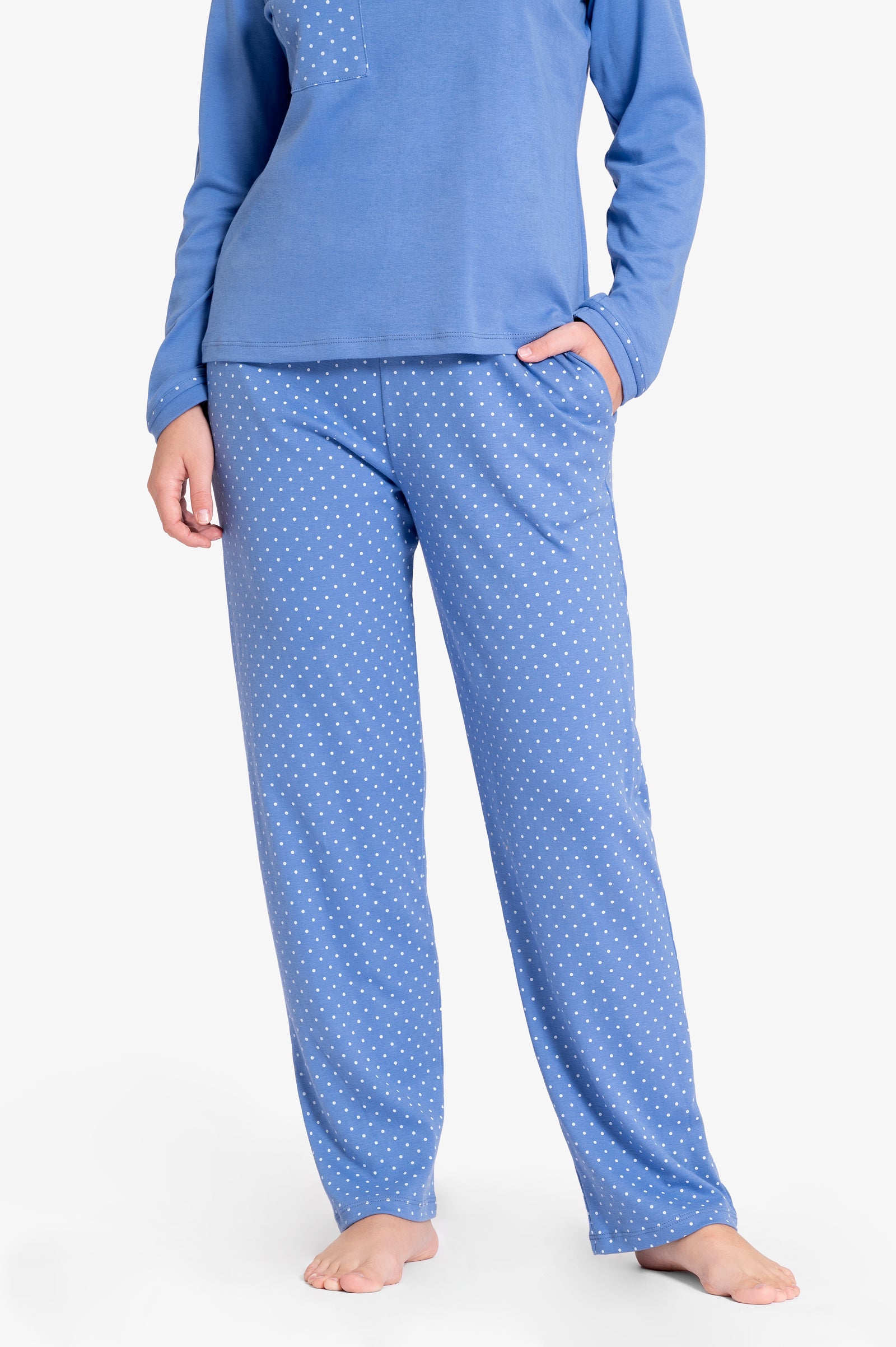 Pijama Set Pima Cotton - Abi - Acero