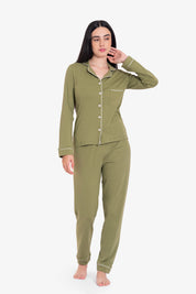 Pijama Set Pima Cotton - Alondra - Verde
