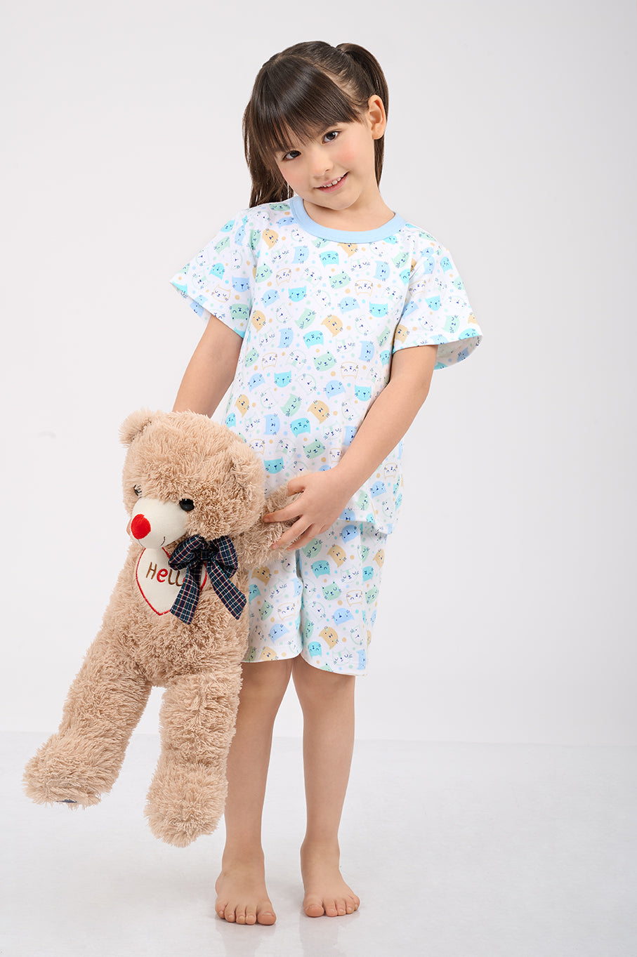 Set Pijama Algodón Pima Unisex Kids - Cats