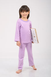 Set Pijama Algodón Pima Kids - Amaranto - Lila