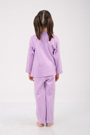 Set Pijama Algodón Pima Kids - Amaranto - Lila