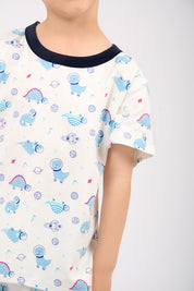 Set Pijama Algodón Pima Kids - Dinonautas