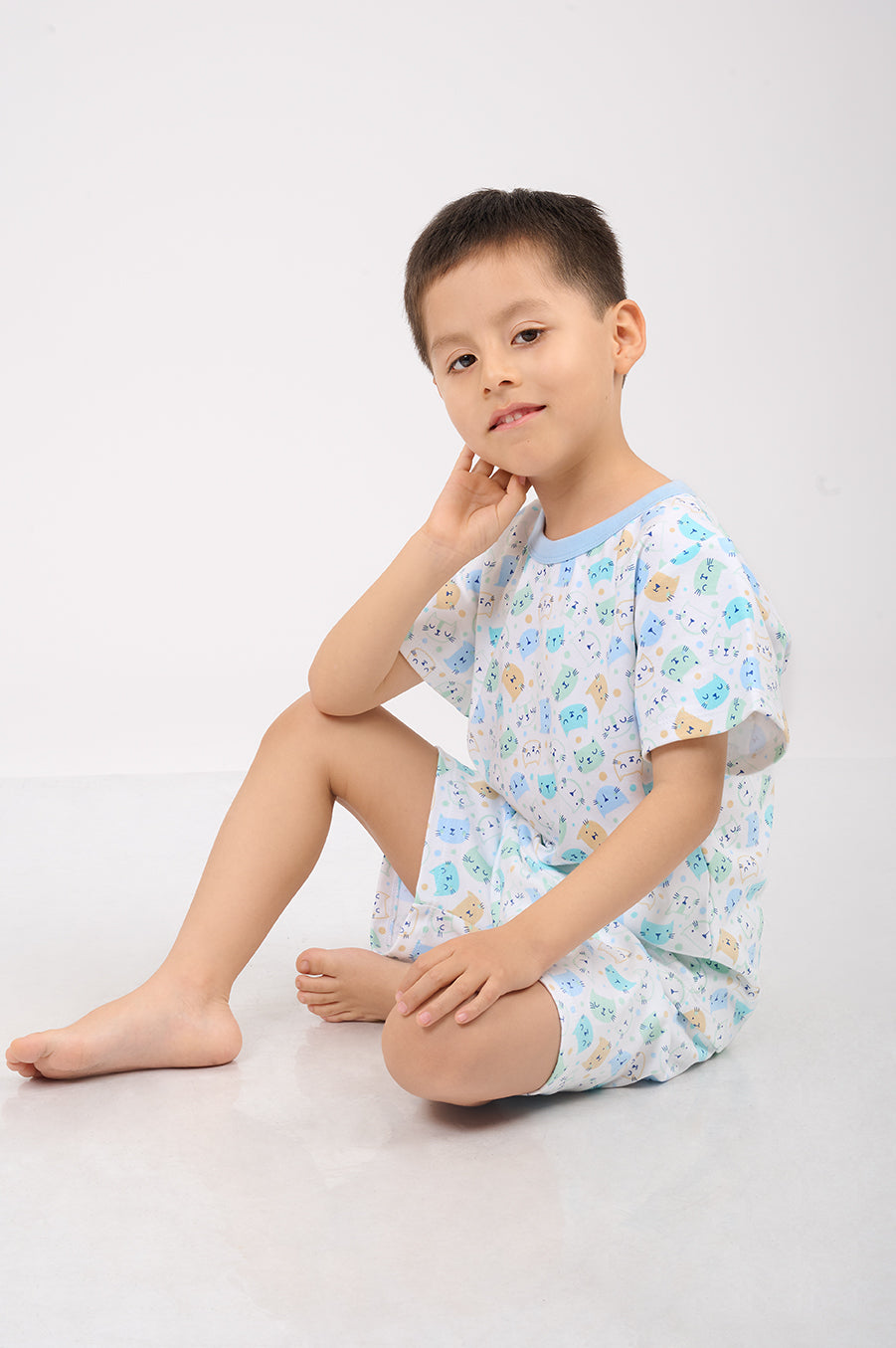 Set Pijama Algodón Pima Unisex Kids - Cats