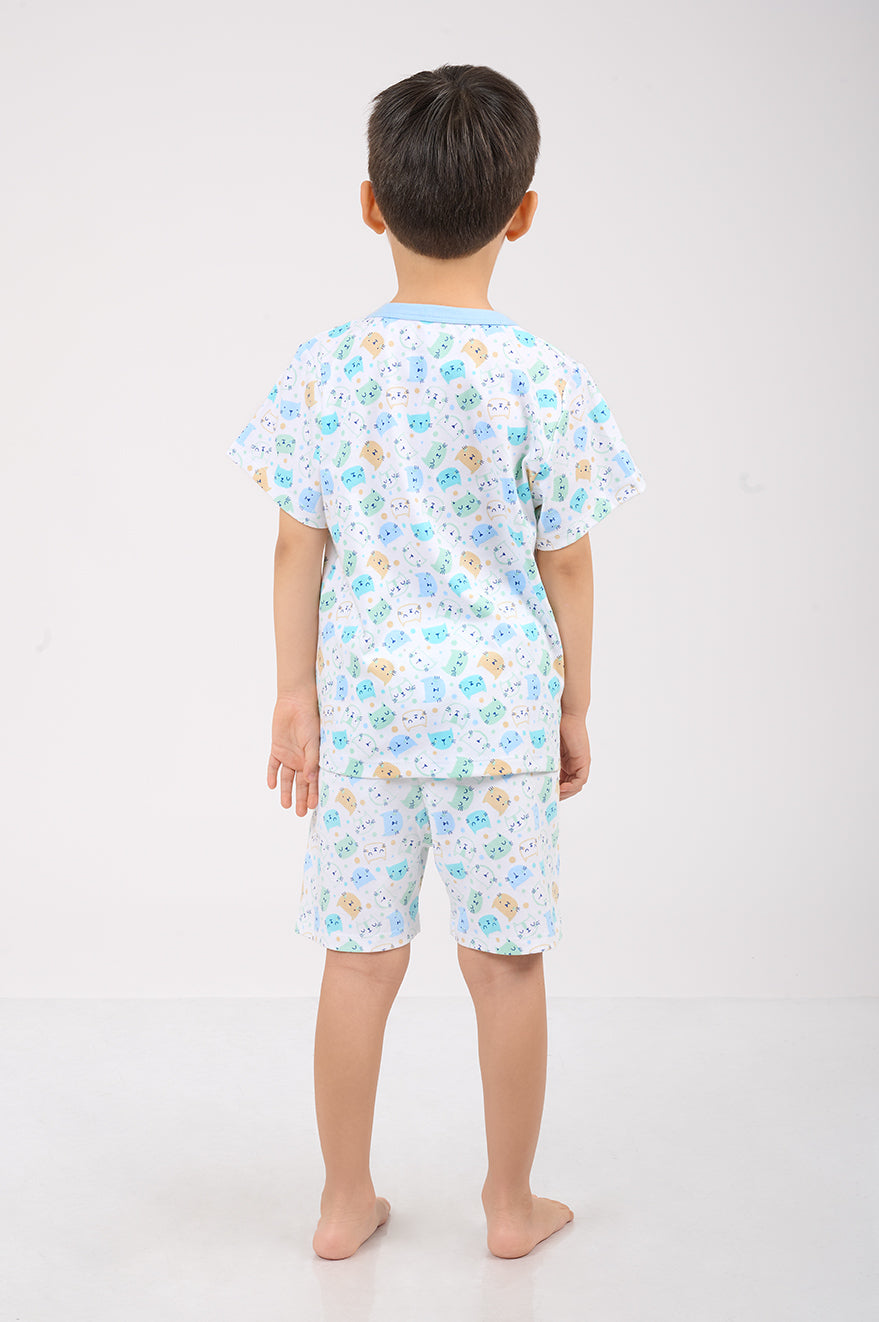 Set Pijama Algodón Pima Unisex Kids - Cats