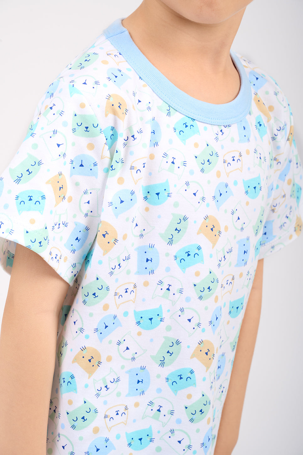 Set Pijama Algodón Pima Unisex Kids - Cats