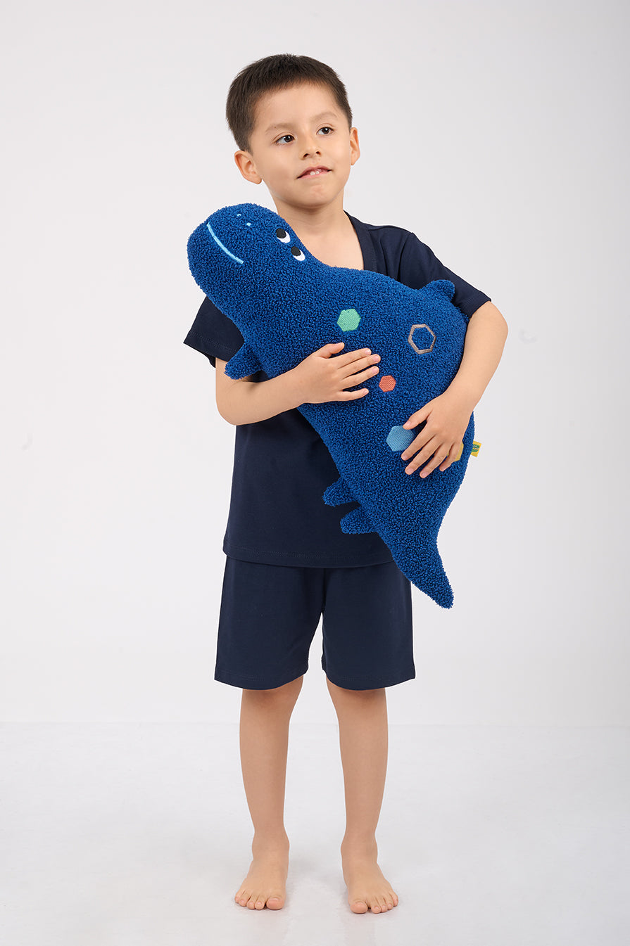 Set Pijama Algodón Pima Unisex Kids - Indigo - Azul
