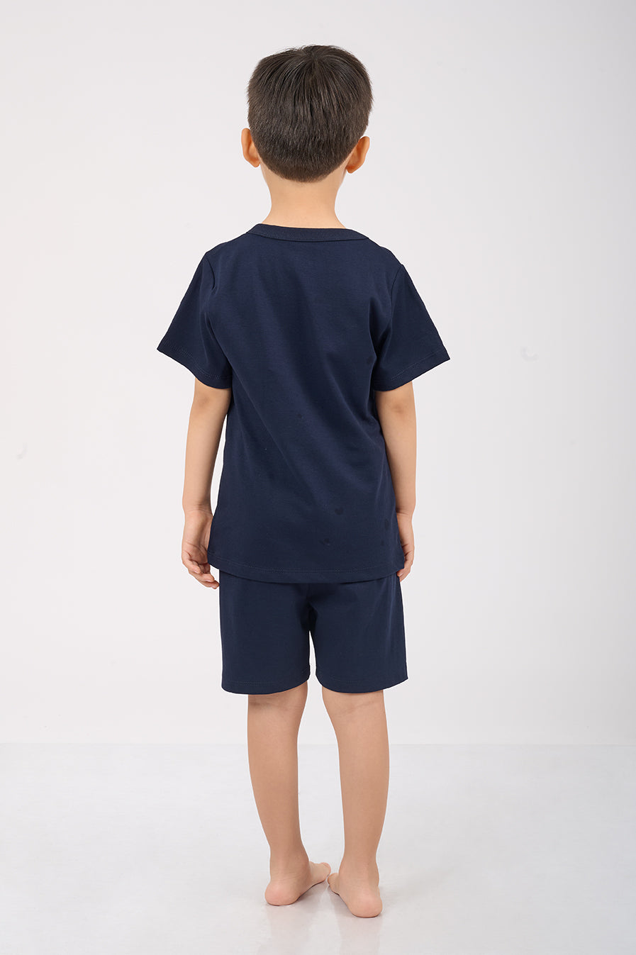 Set Pijama Algodón Pima Unisex Kids - Indigo - Azul