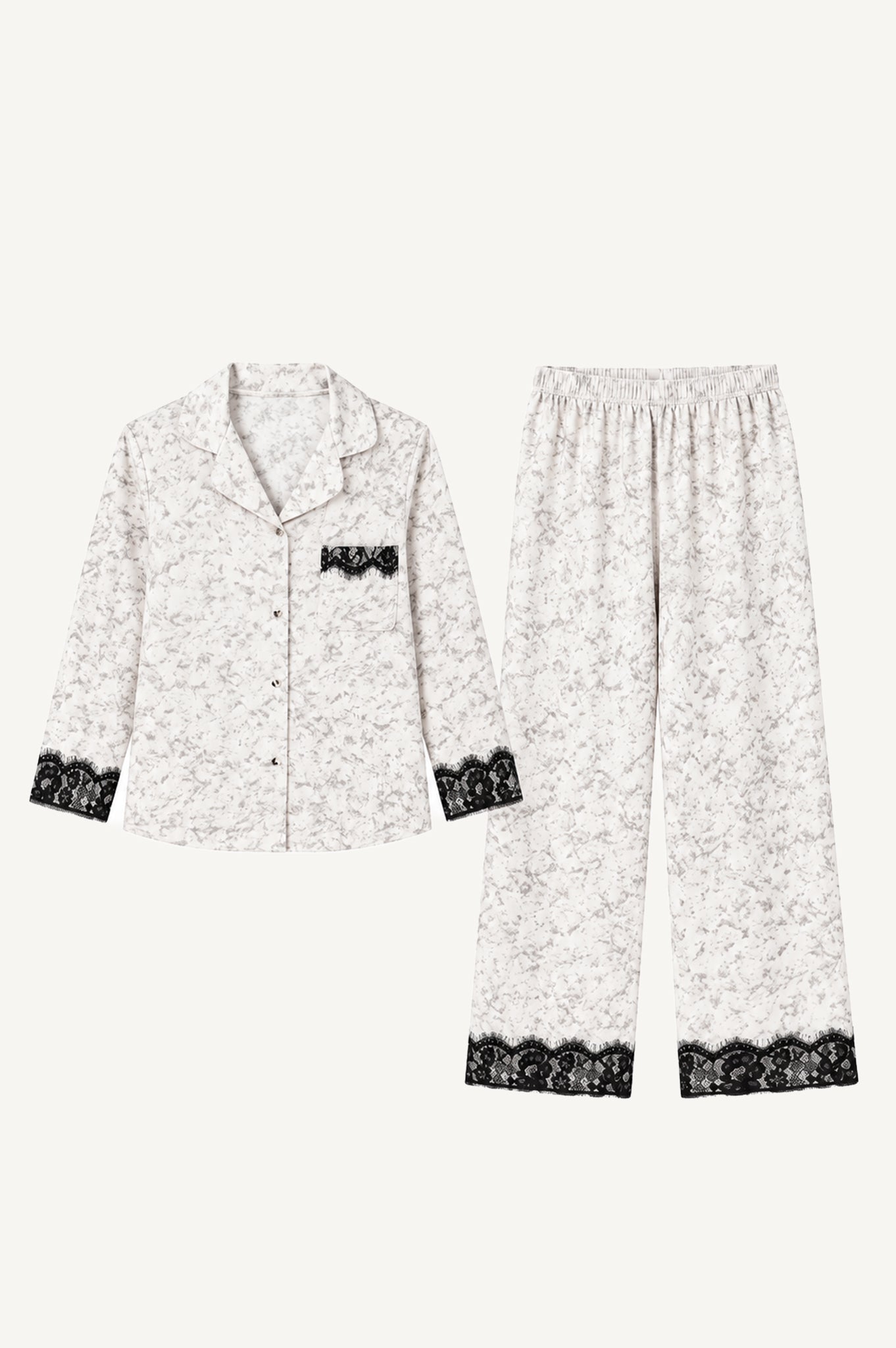 Pijama Saten Sienna | Gris