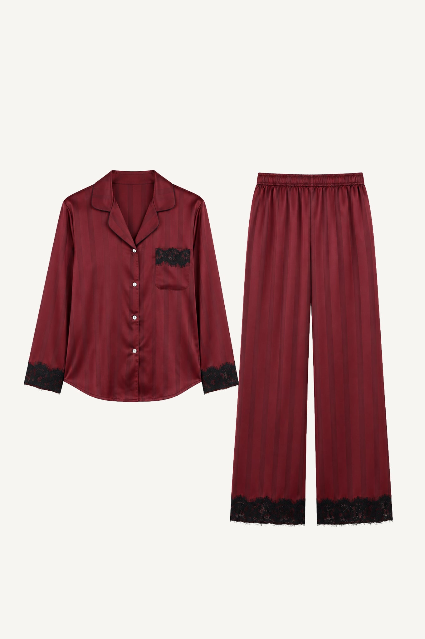 Pijama Seda Sienna | Vino