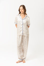 Pijama set Saten Alice - Palo Rosa