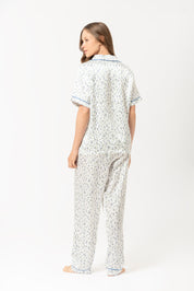 Pijama set Saten Alice - Crema