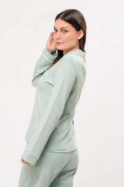 Pijama Algodón Pima Alondra | Verde Pastel