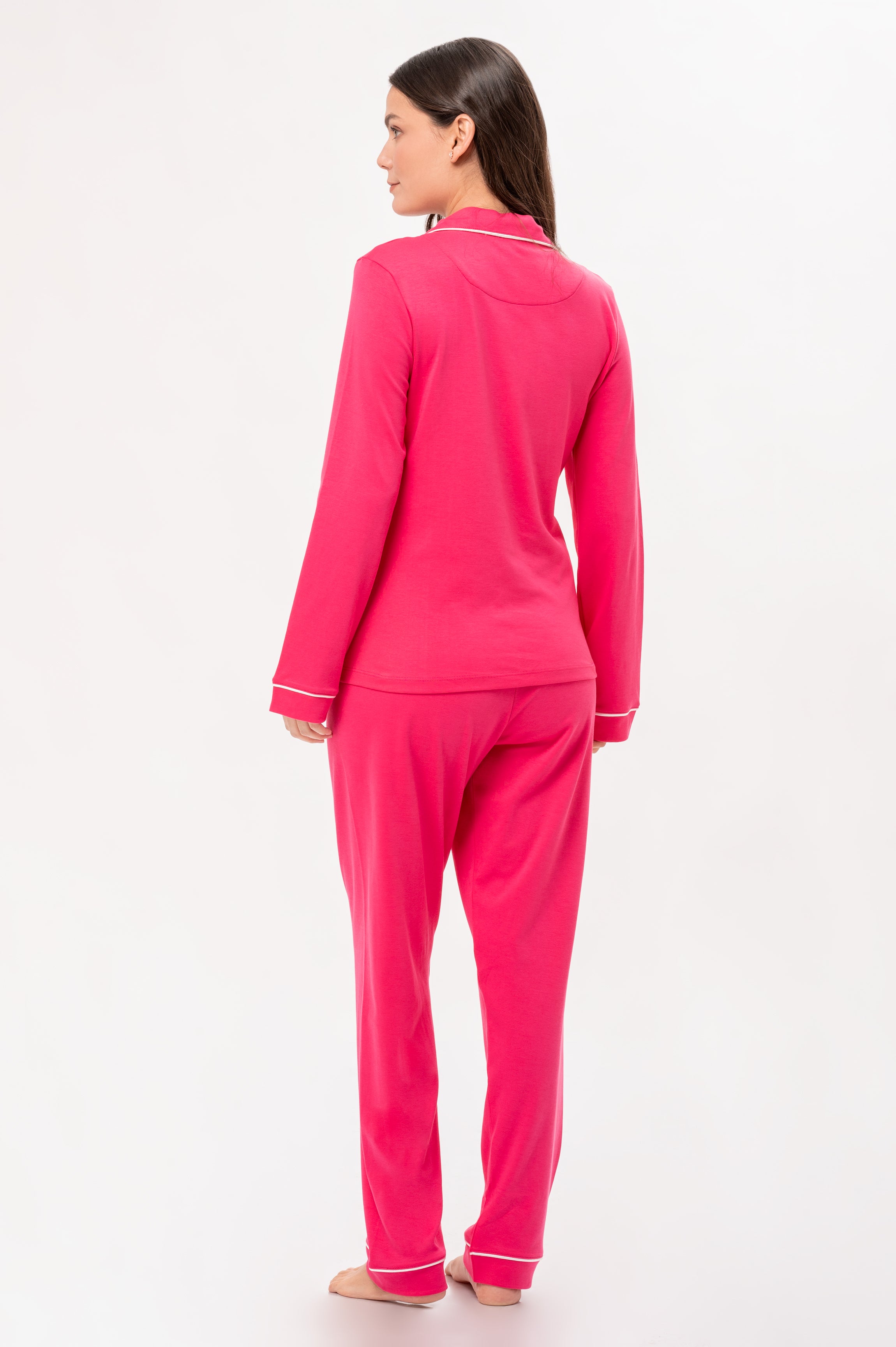 Pijama Algodón Pima Alondra | Fucsia
